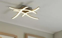 KHG LED-Deckenleuchte, 4-flammig, Nickel-matt,