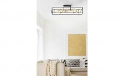 Paul Neuhaus LED-Deckenleuchte schwarz/goldfarben