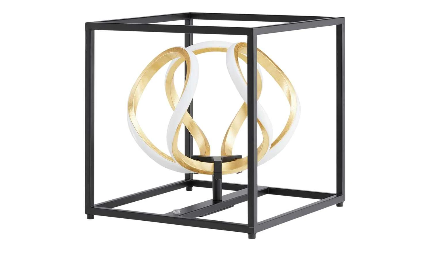 Fischer-Honsel LED-Tischleuchte, schwarz/ Blattgold – Bild 3