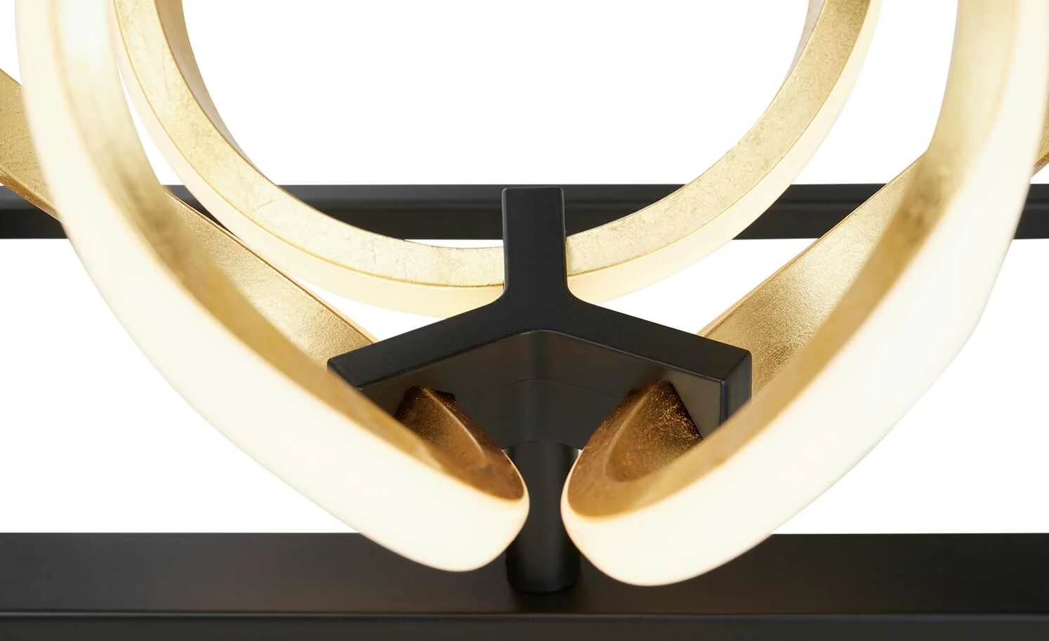 Fischer-Honsel LED-Tischleuchte, schwarz/ Blattgold – Bild 6