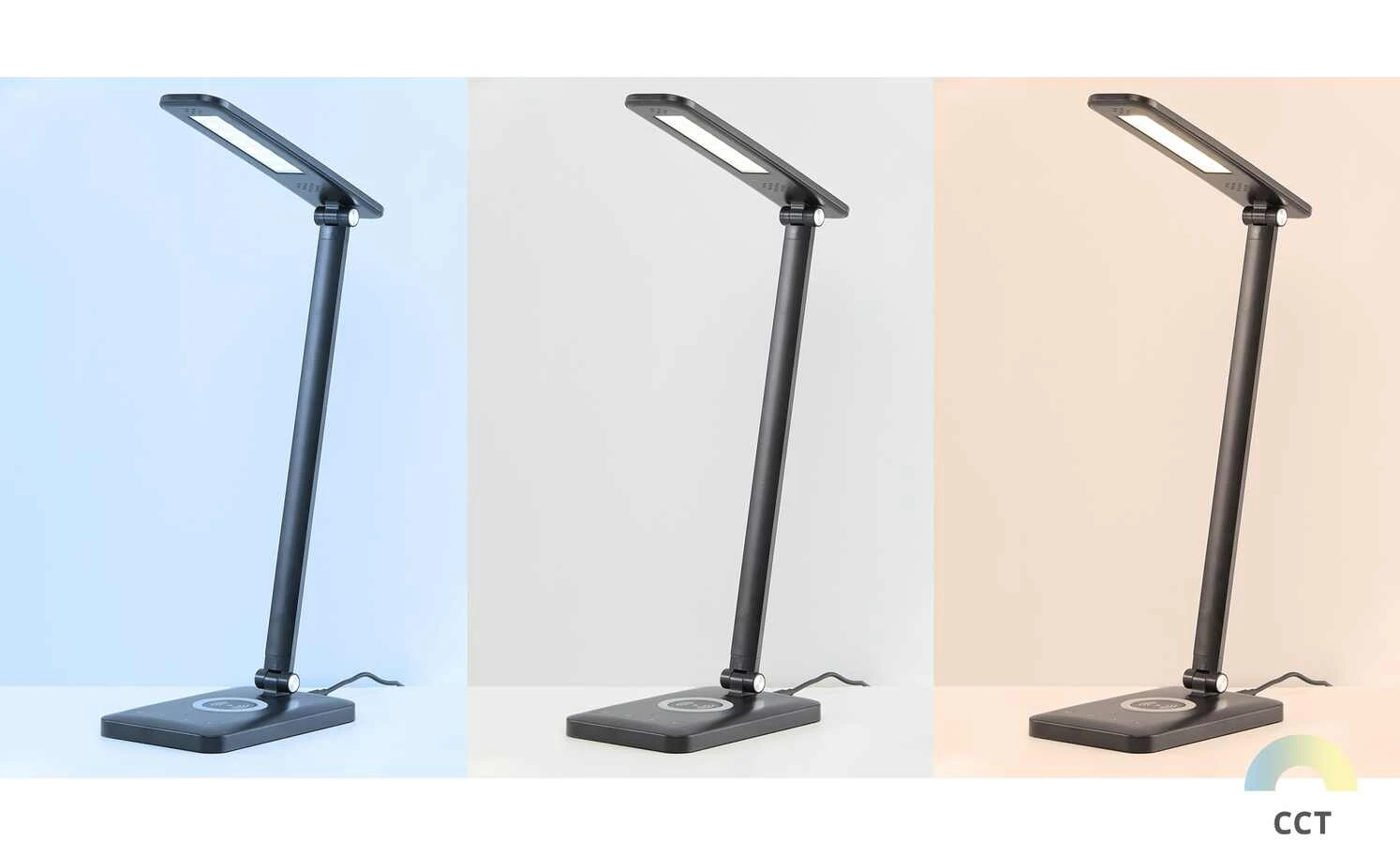 Paul Neuhaus LED-Schreibtischleuchte, Schwarz mit Ladefunktion – Bild 2