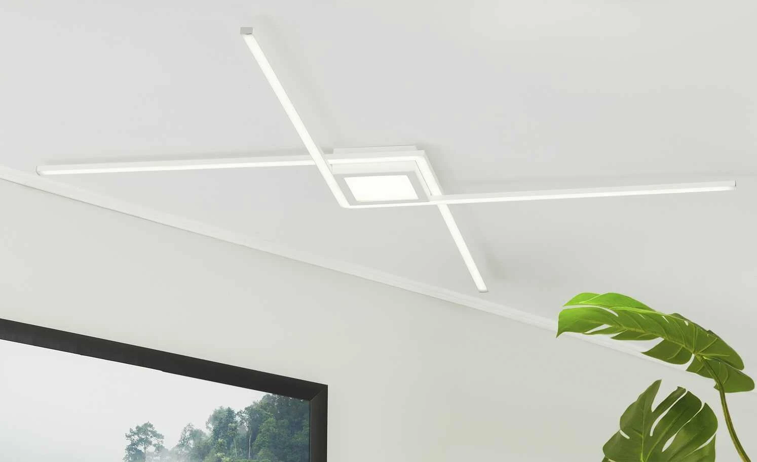 Trio LED-Deckenleuchte, weiß