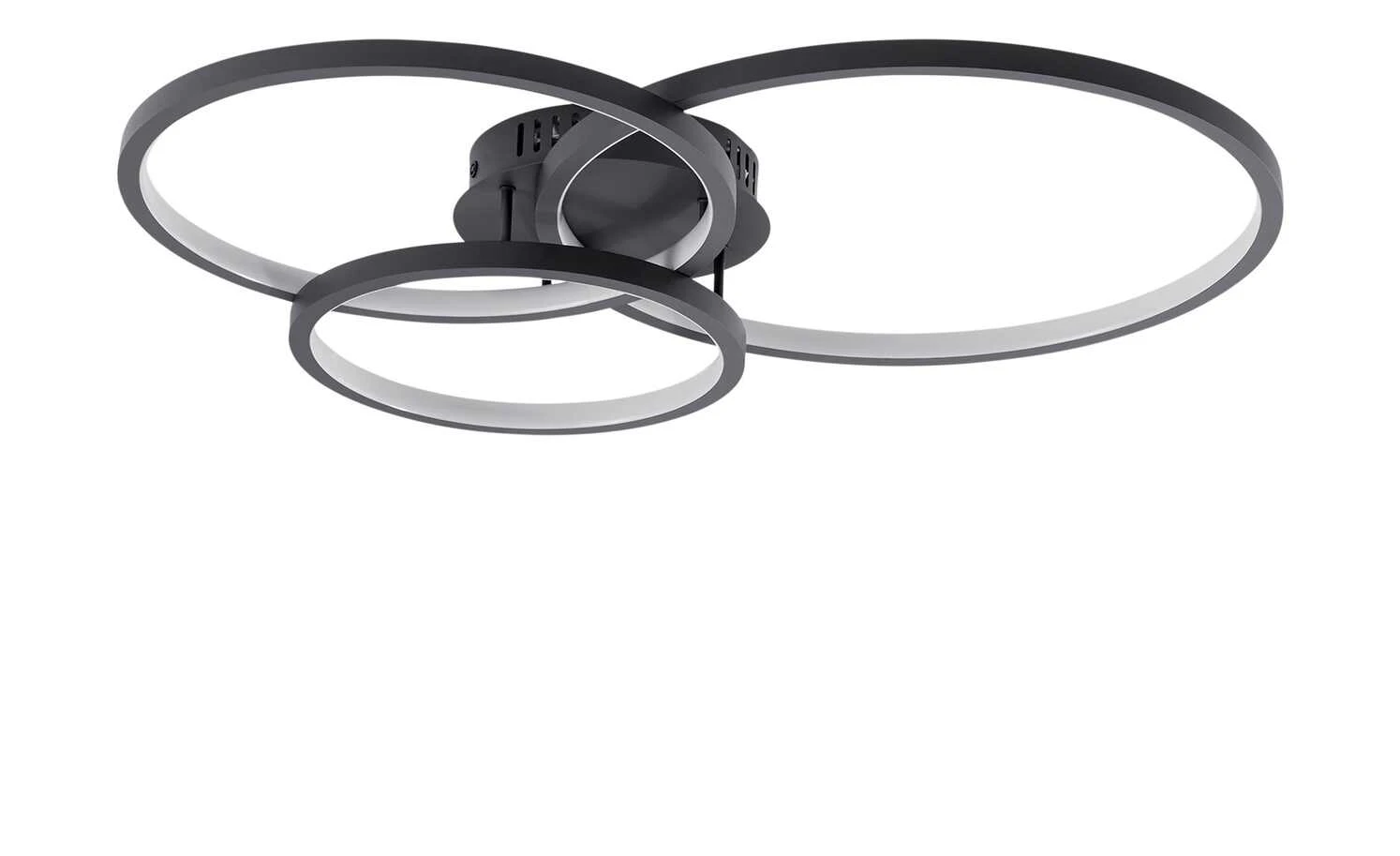 Trio Deckenleuchte, anthrazit, Kreise, WiZ-Connected | Schwarz – Bild 5