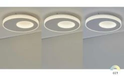 B-Leuchten LED-Decken- und Wandleuchte weiß mit Fernbedienung | 40|cm