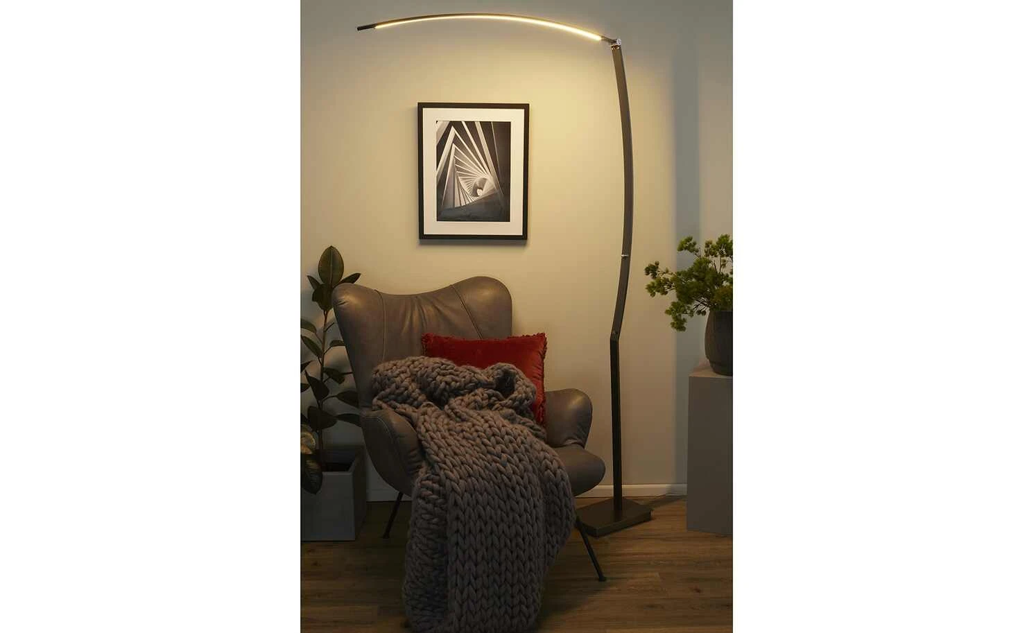 B-Leuchten LED-Stehleuchte, 1-flammig, anthrazit – Bild 3