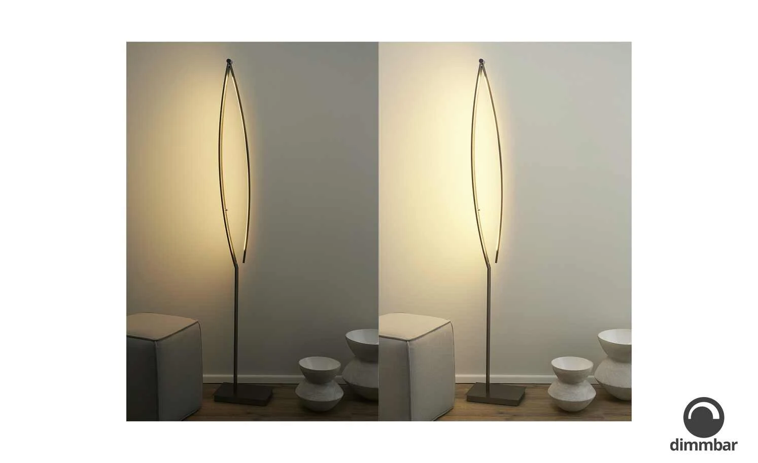 B-Leuchten LED-Stehleuchte, 1-flammig, anthrazit – Bild 2