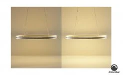 B-Leuchten LED-Pendelleuchte, Alu matt, oval | alufarben