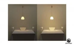 B-Leuchten LED-Pendelleuchte, 1-flammig, messing-matt | Goldfarben