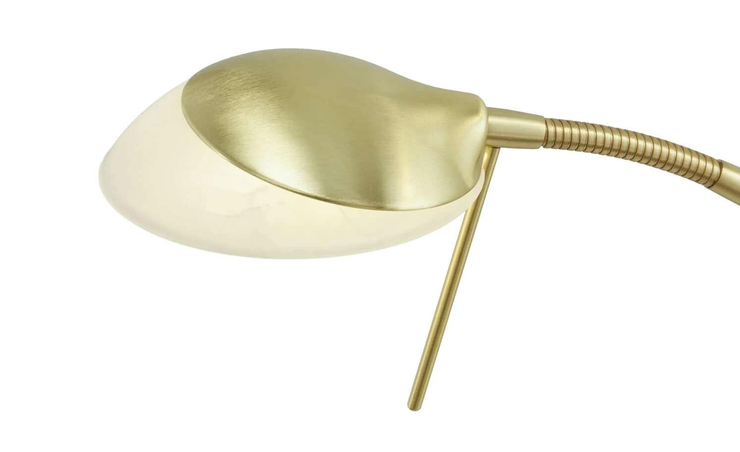 Fischer-Honsel LED-Lese-Leuchte 2-flammig, messing-matt – Bild 8