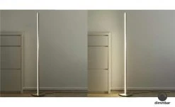 Fischer-Honsel LED-Stehleuchte, Nickel-matt