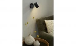 Paul Neuhaus Wandstrahler, 1-flammig, schwarz