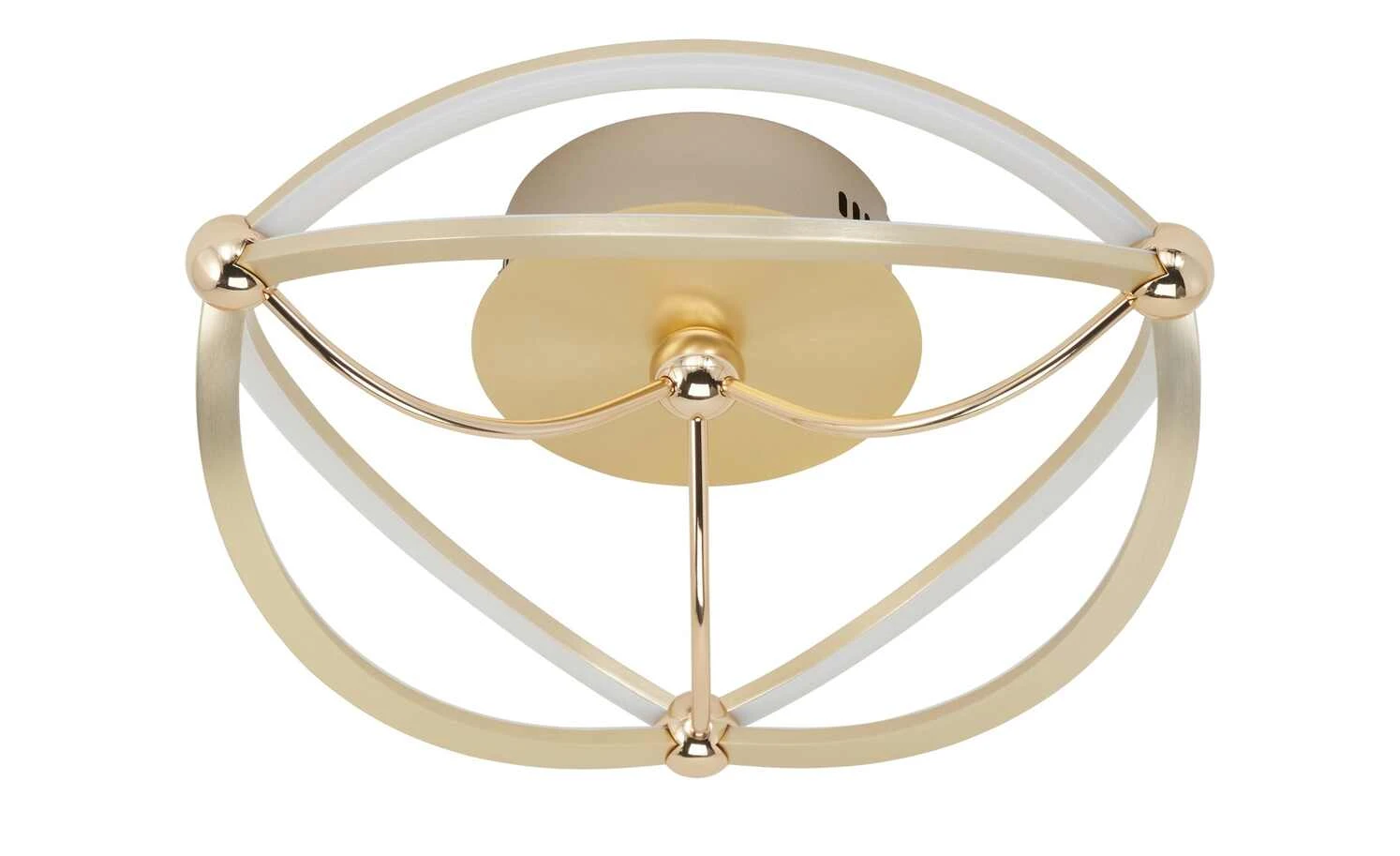 Trio LED-Deckenleuchte, messing-matt, geschwungen | messingfarben – Bild 5