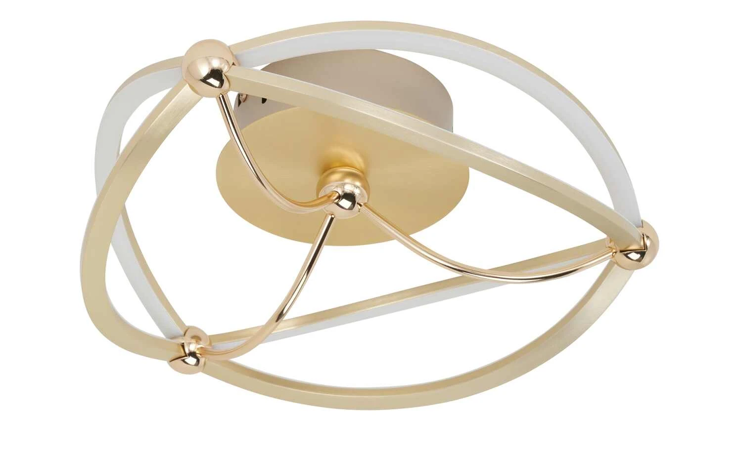 Trio LED-Deckenleuchte, messing-matt, geschwungen | messingfarben – Bild 2