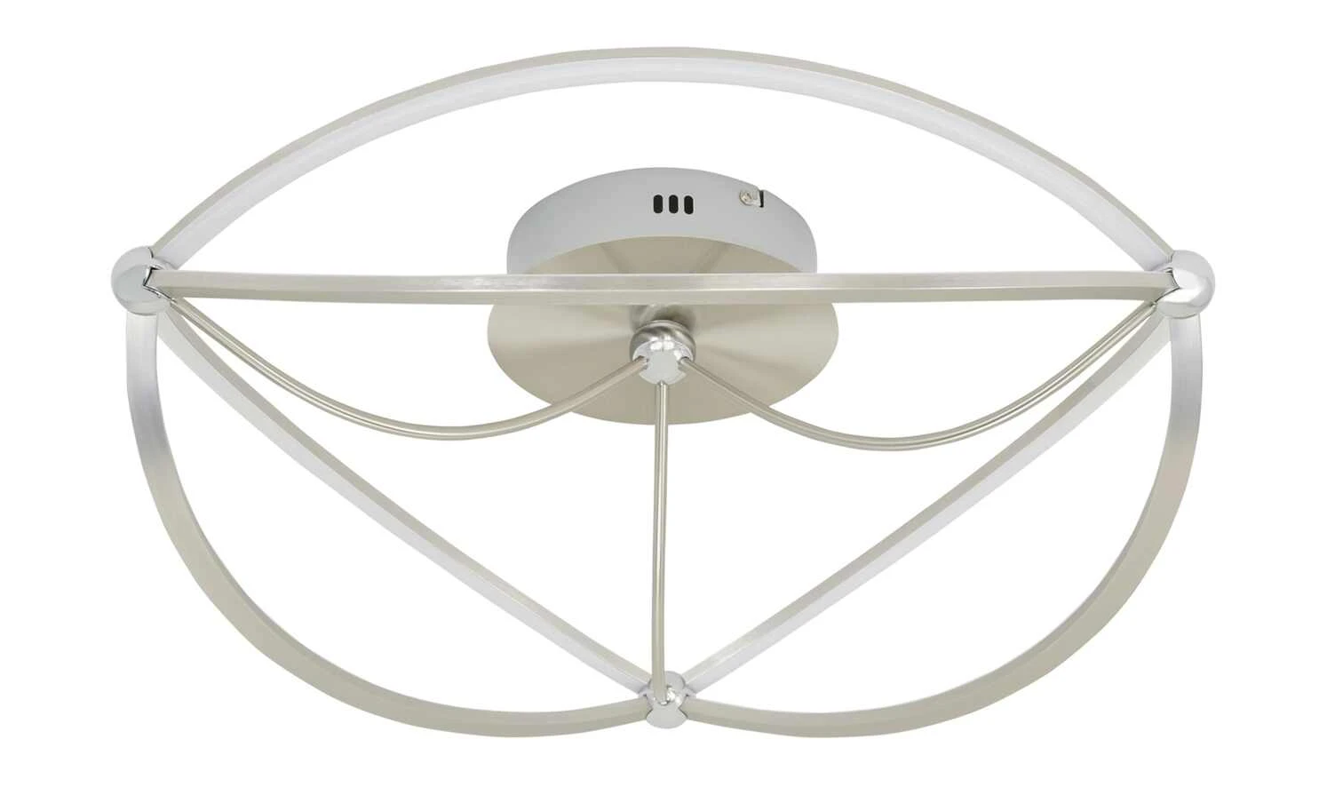 Trio LED-Deckenleuchte, Nickel-matt, geschwungen | silberfarben – Bild 4