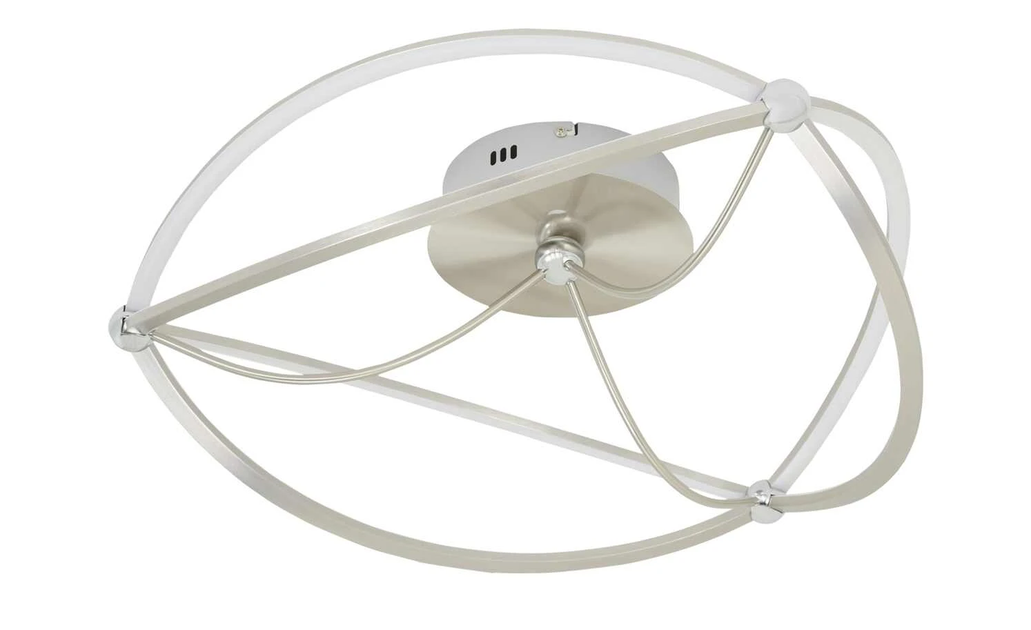 Trio LED-Deckenleuchte, Nickel-matt, geschwungen | silberfarben – Bild 2
