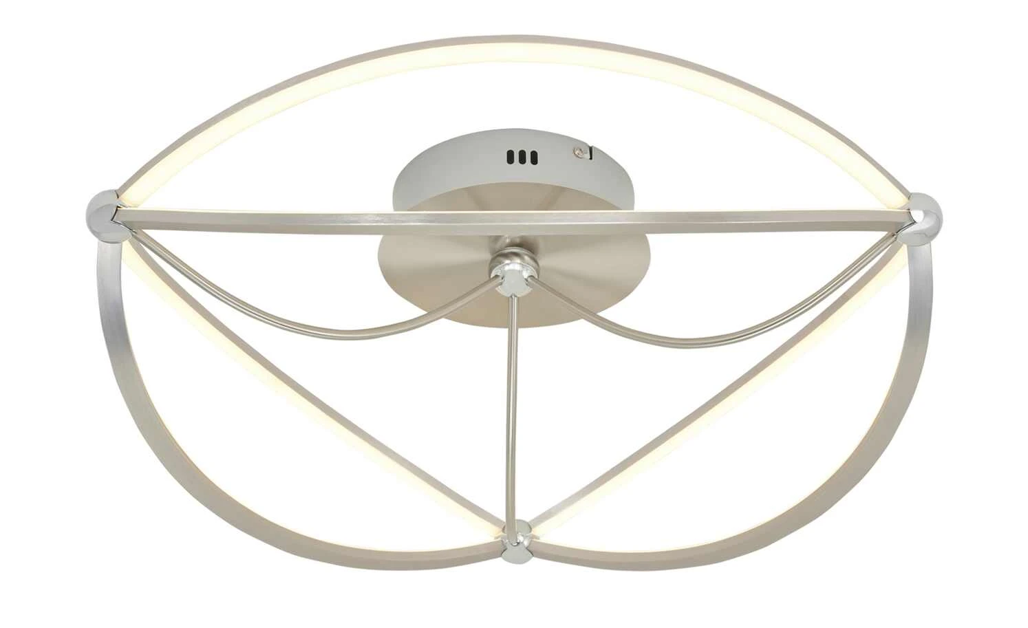 Trio LED-Deckenleuchte, Nickel-matt, geschwungen | silberfarben – Bild 5