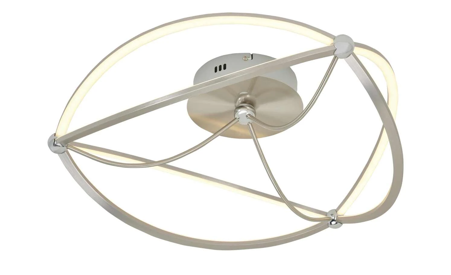 Trio LED-Deckenleuchte, Nickel-matt, geschwungen | silberfarben – Bild 6