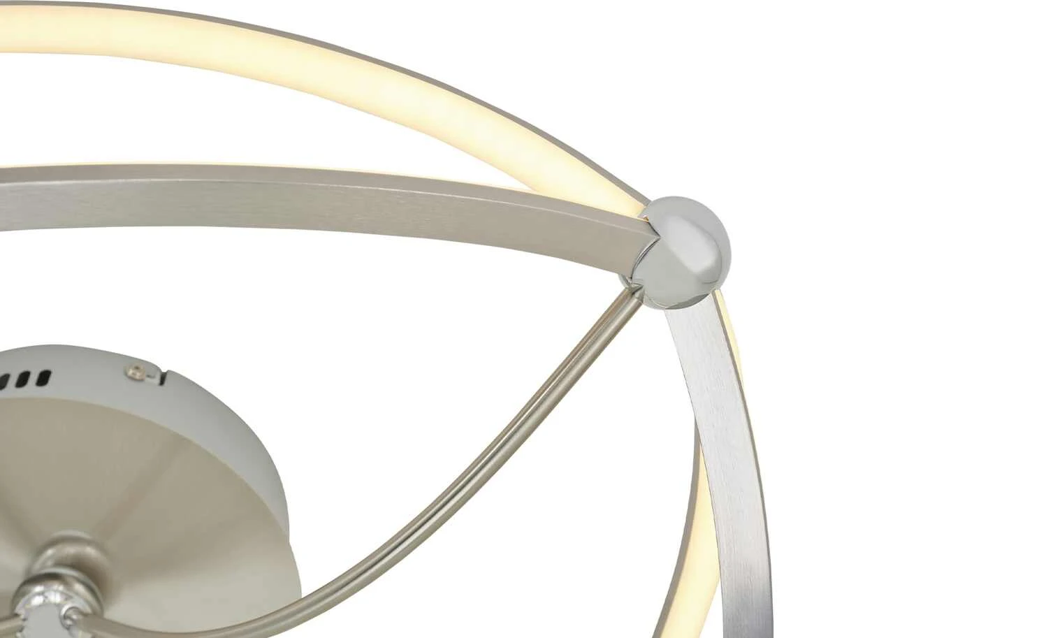 Trio LED-Deckenleuchte, Nickel-matt, geschwungen | silberfarben – Bild 7