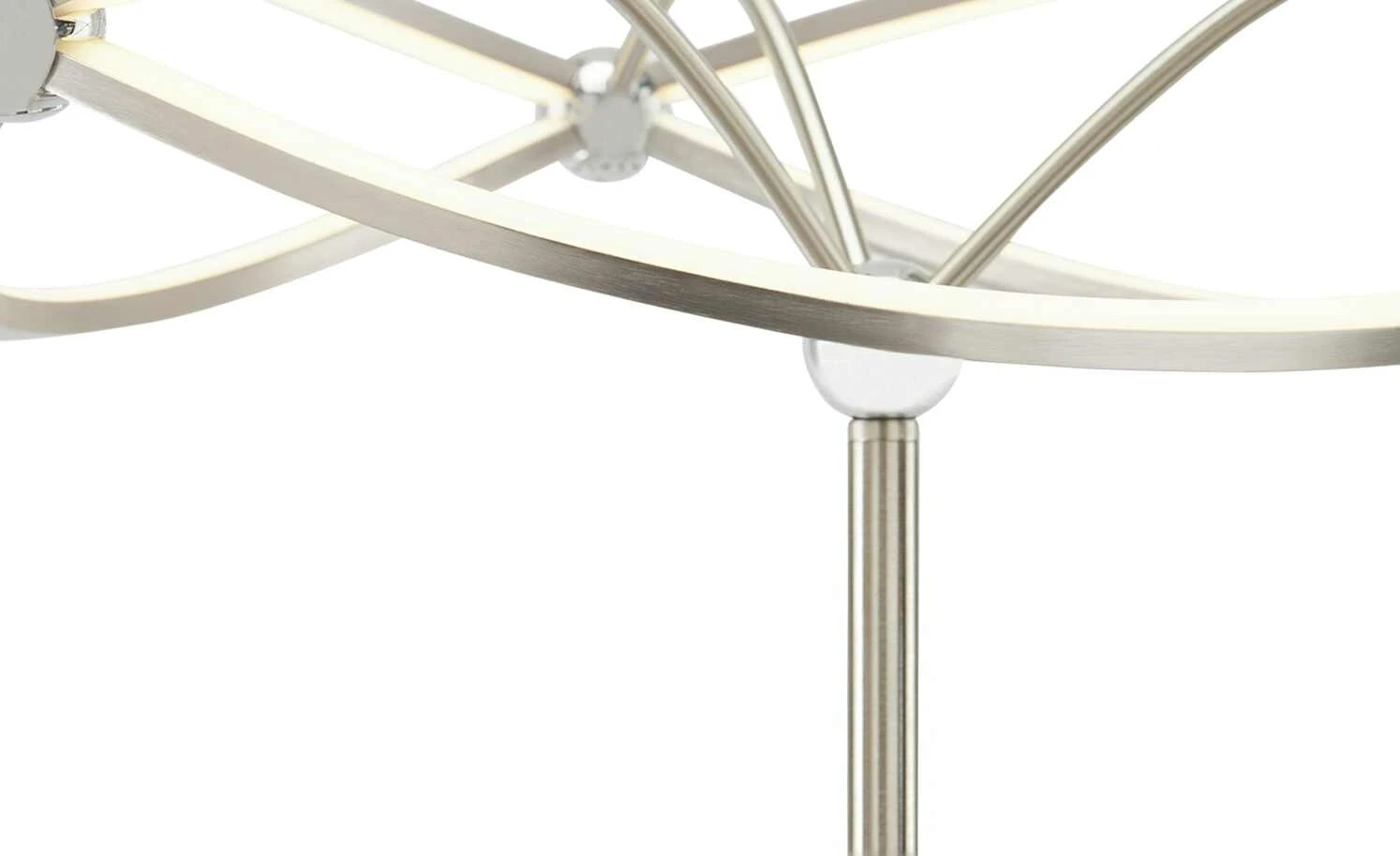 Trio LED-Stehleuchte, Nickel-matt, geschwungen | silberfarben – Bild 6