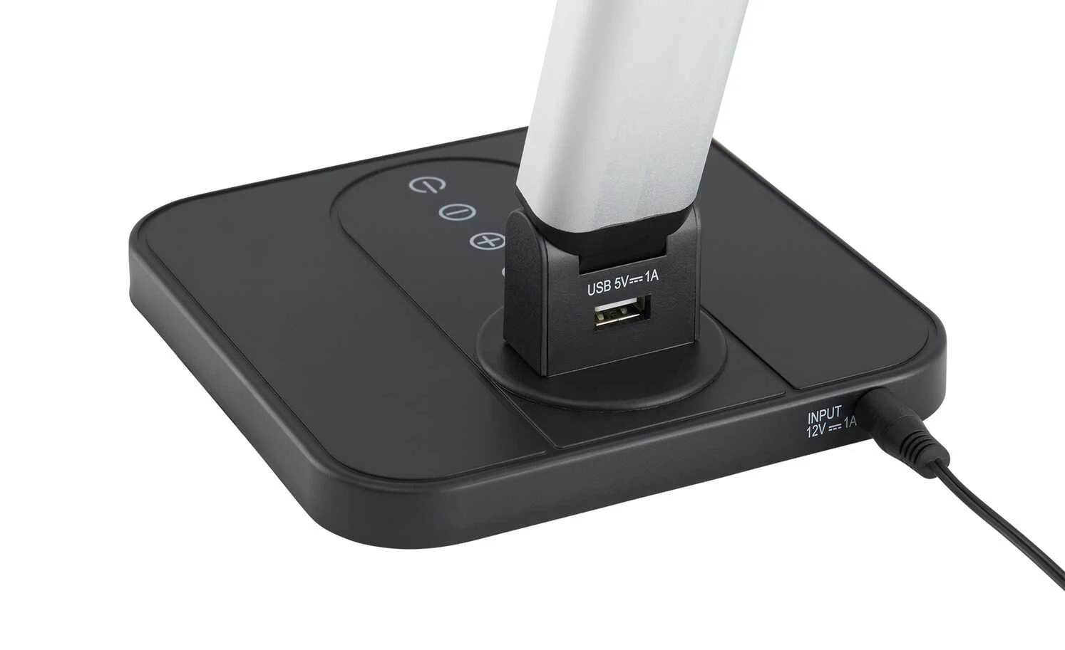 KHG LED-Tischleuchte, 1-flammig, Alu/schwarz – Bild 7