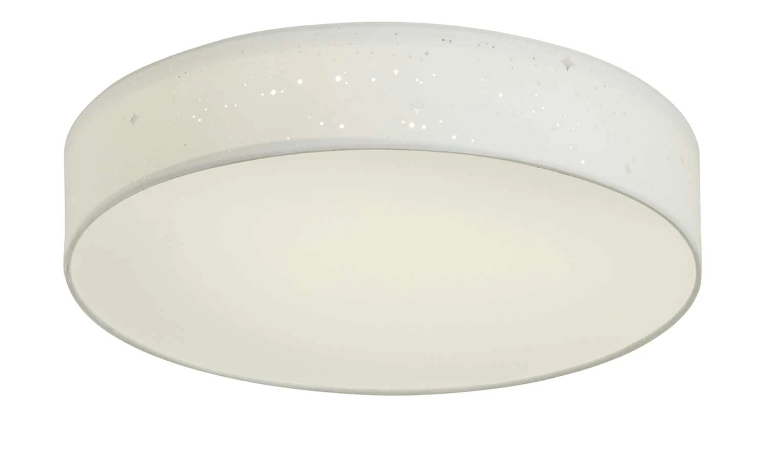 KHG Smart-Home Deckenleuchte, Stoffschirm weiß mit Stanzung – Bild 7