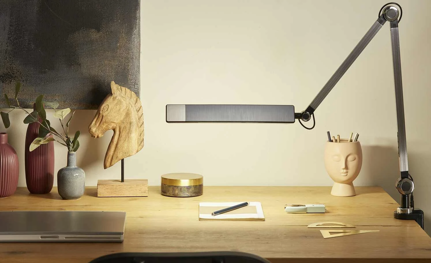 KHG LED-Klemmleuchte, 1-flammig, schwarz mit Touchpad – Bild 4