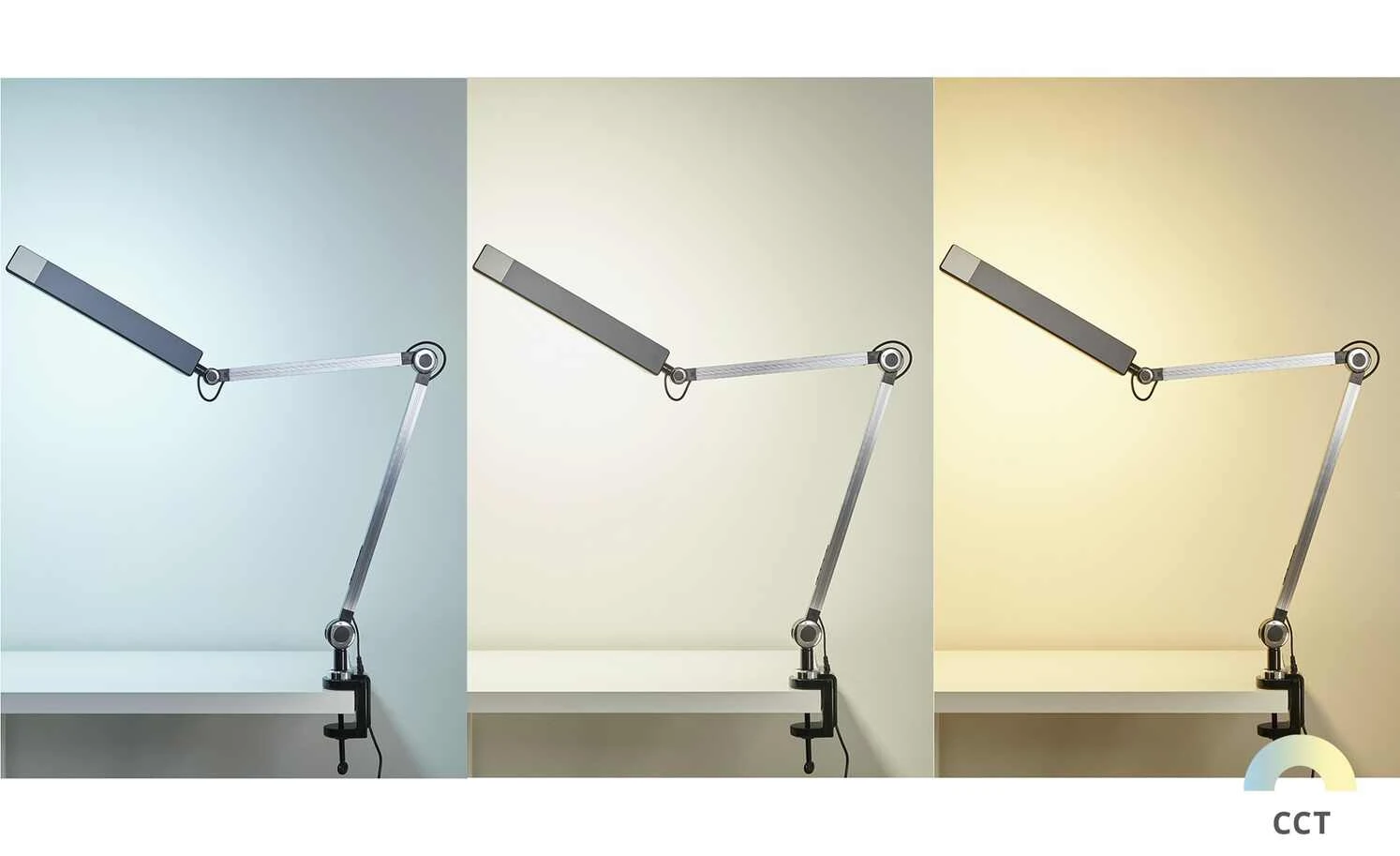 KHG LED-Klemmleuchte, 1-flammig, schwarz mit Touchpad – Bild 3