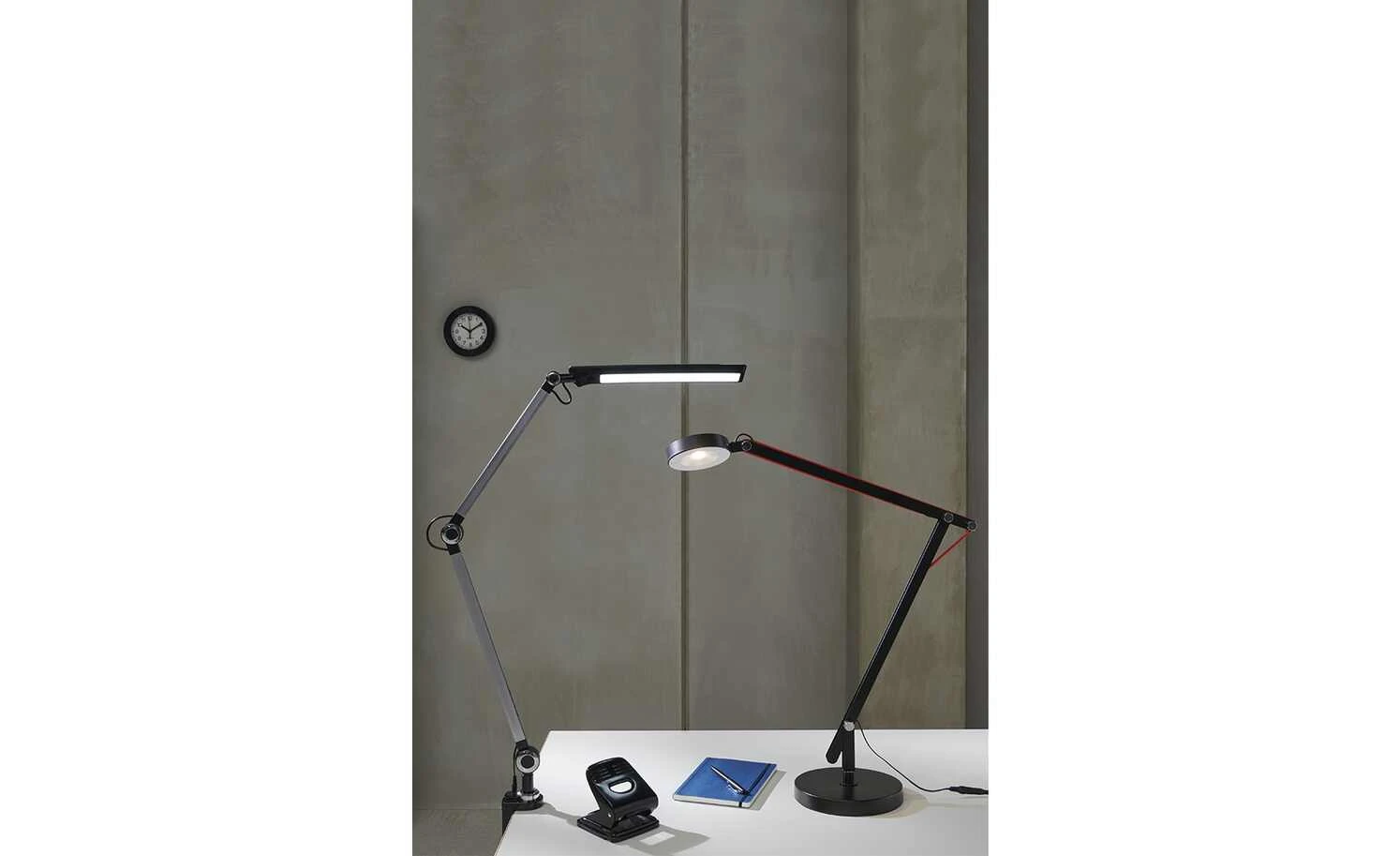 KHG LED-Klemmleuchte, 1-flammig, schwarz mit Touchpad