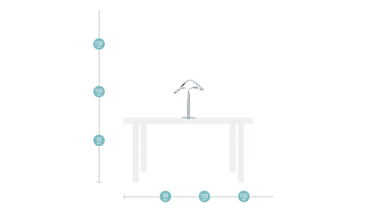 KHG LED-Tischleuchte, 1-flammig, chrom – Bild 7