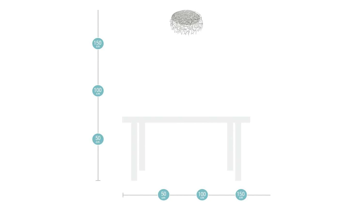HOME STORY LED-Deckenleuchte, Acrylbehang – Bild 4