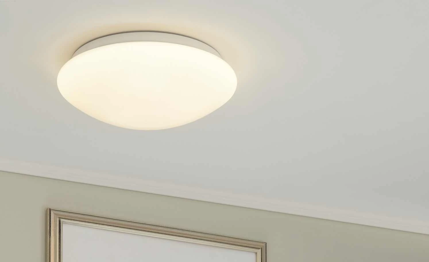 KHG LED-Deckenleuchte, Kunststoff weiß