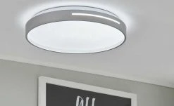 KHG LED-Deckenleuchte, 1-flammig, silberfarben