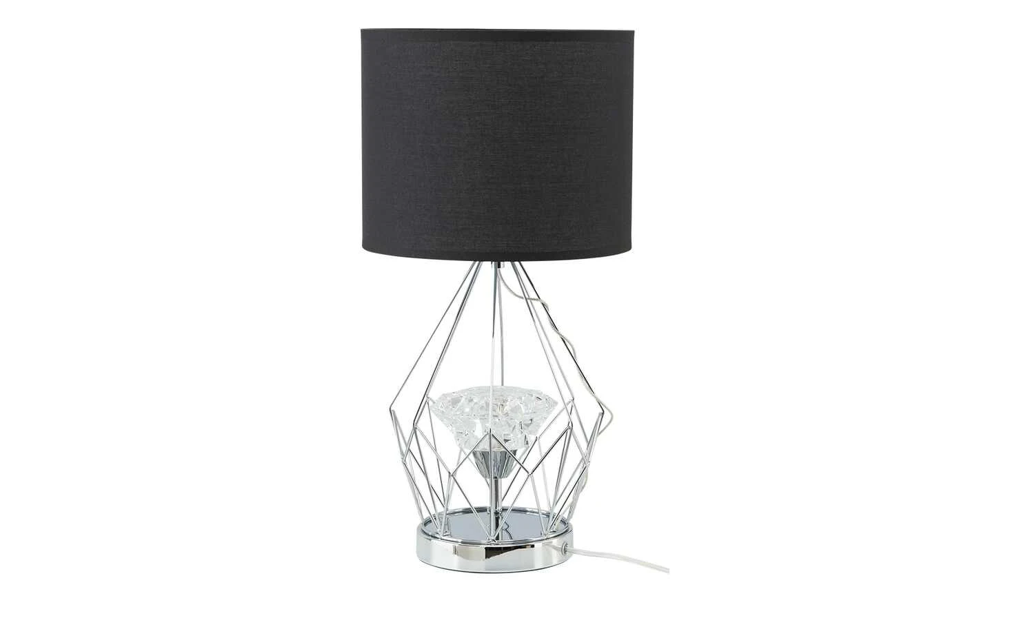 Wofi LED-Tischleuchte, Chrom in Kristalloptik – Bild 2