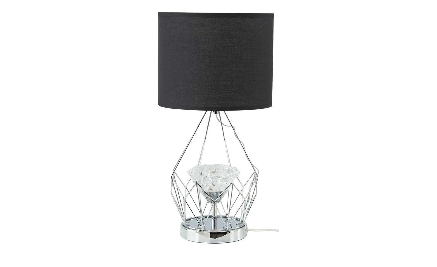 Wofi LED-Tischleuchte, Chrom in Kristalloptik – Bild 4