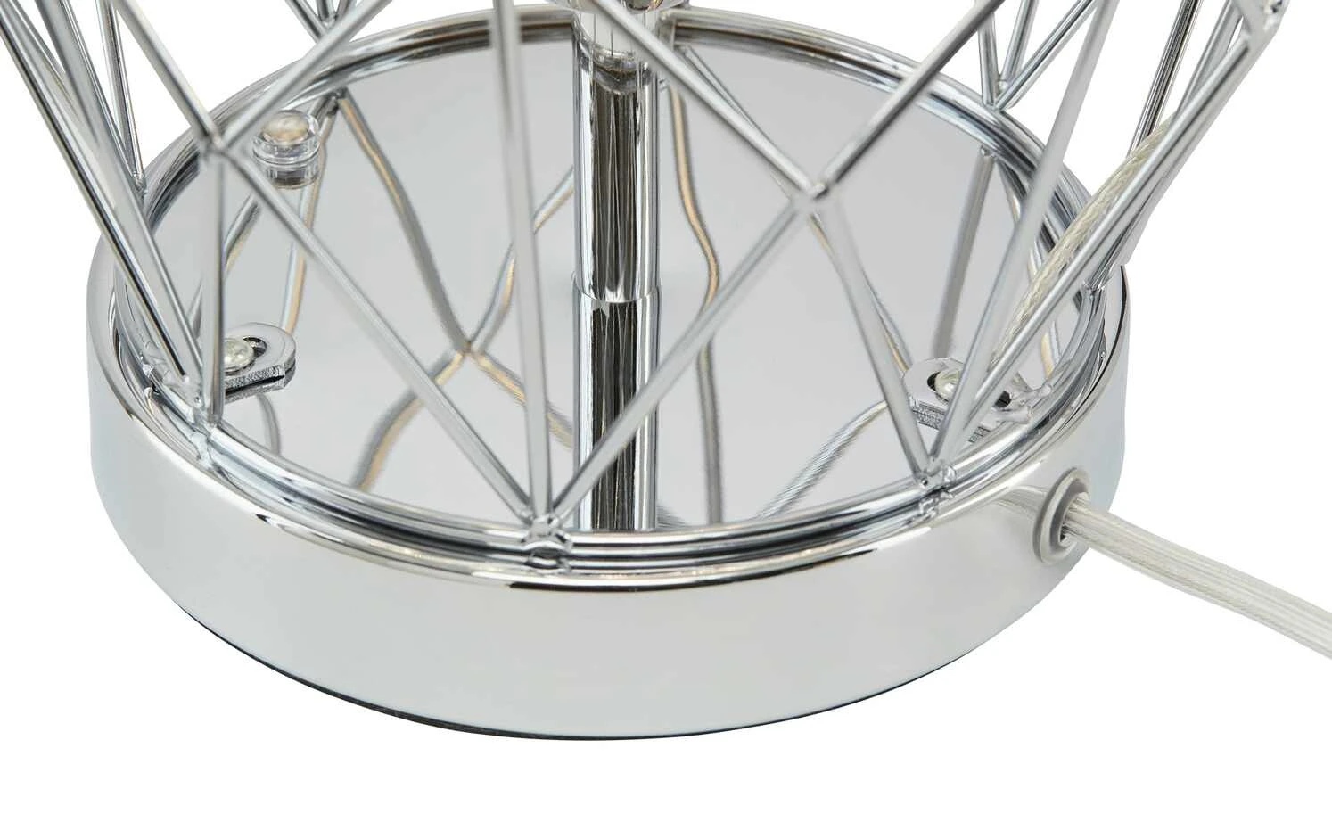 Wofi LED-Tischleuchte, Chrom in Kristalloptik – Bild 8