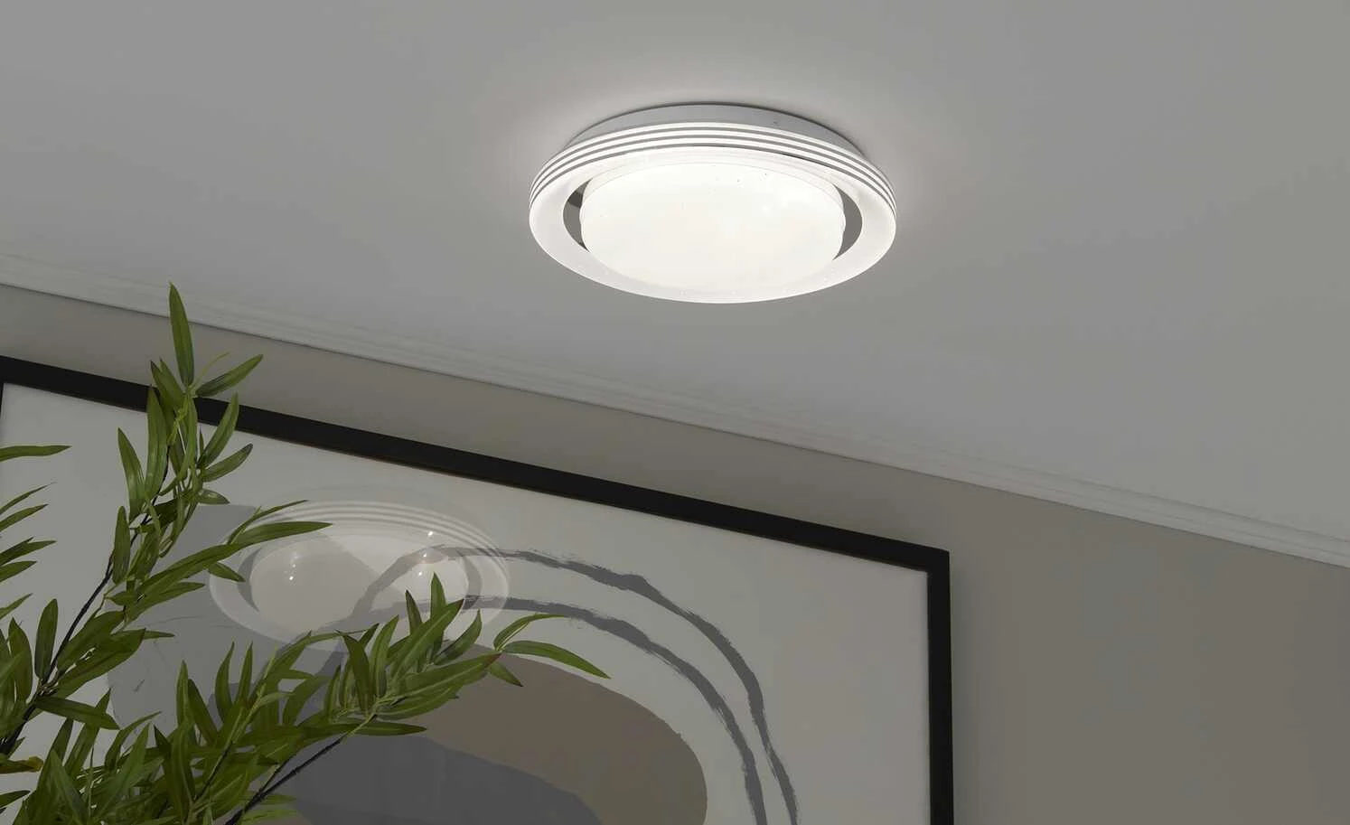 Trio LED-Deckenleuchte, weiß Starlight,-Effekt ´klein` | 10,5|W – Bild 3