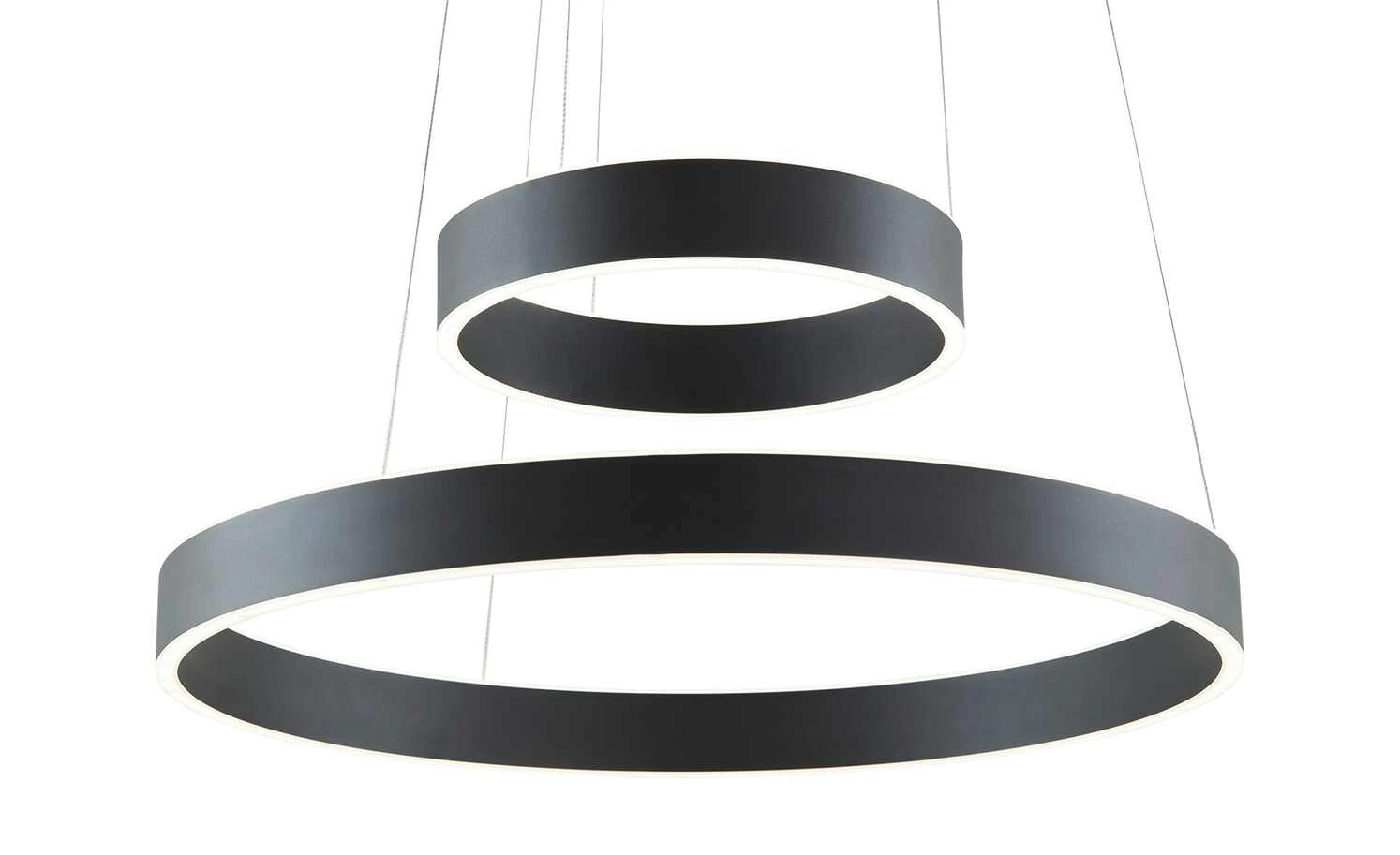 B-Leuchten LED-Pendelleuchte, schwarz `Ringe´ – Bild 9