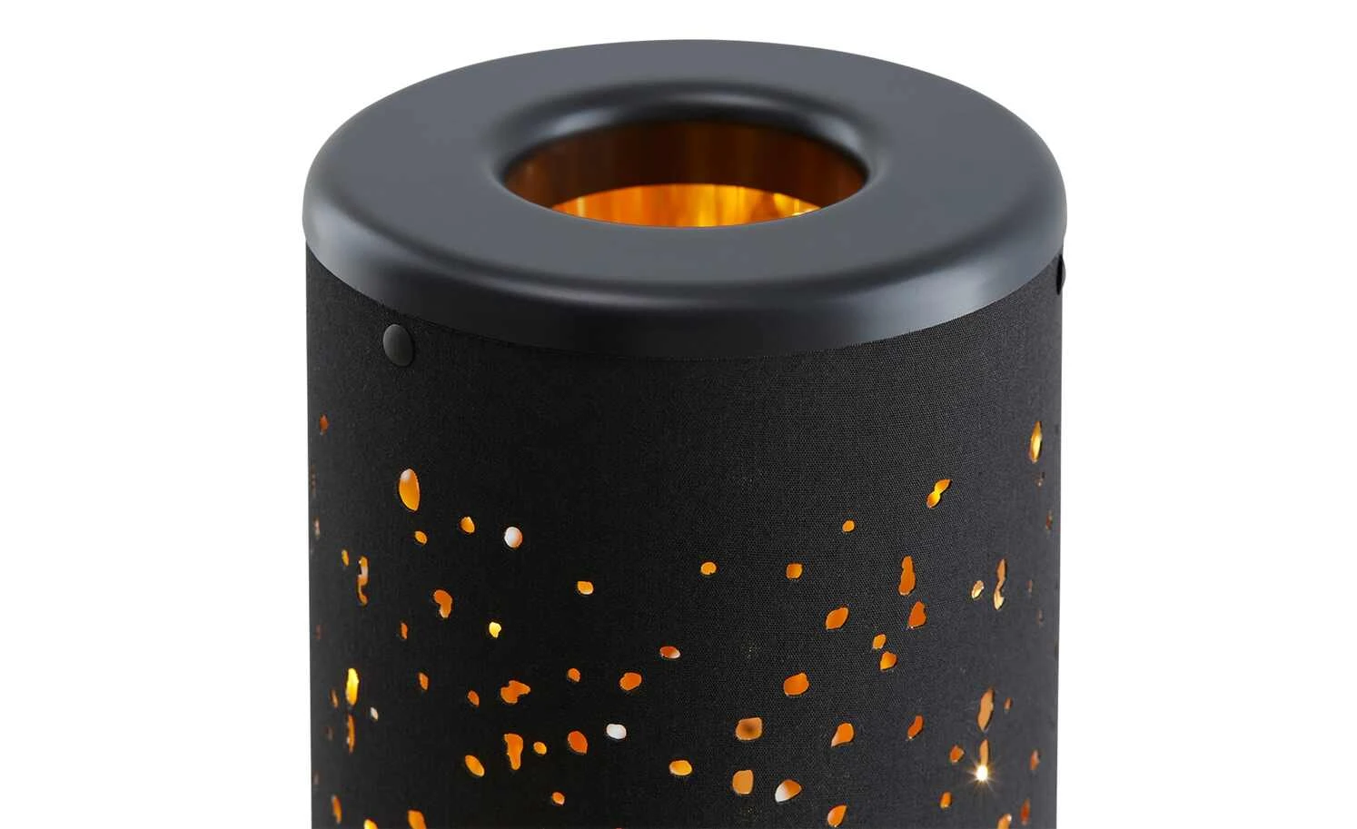 Trio LED-Stehleuchte, 1-flammig, Stoff schwarz/gold – Bild 5