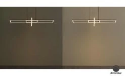 Trio LED-Pendelleuchte, schwarz, ´geometrisch`