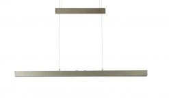 Trio LED-Pendelleuchte, alu mit Up & Down Light | silberfarben