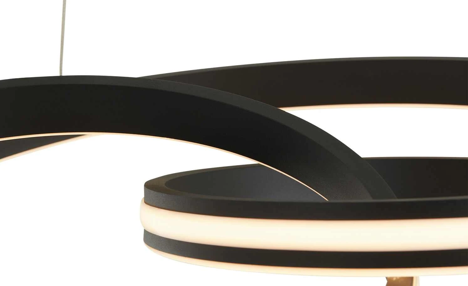 Trio LED-Pendelleuchte, schwarz ´gedreht´ – Bild 8