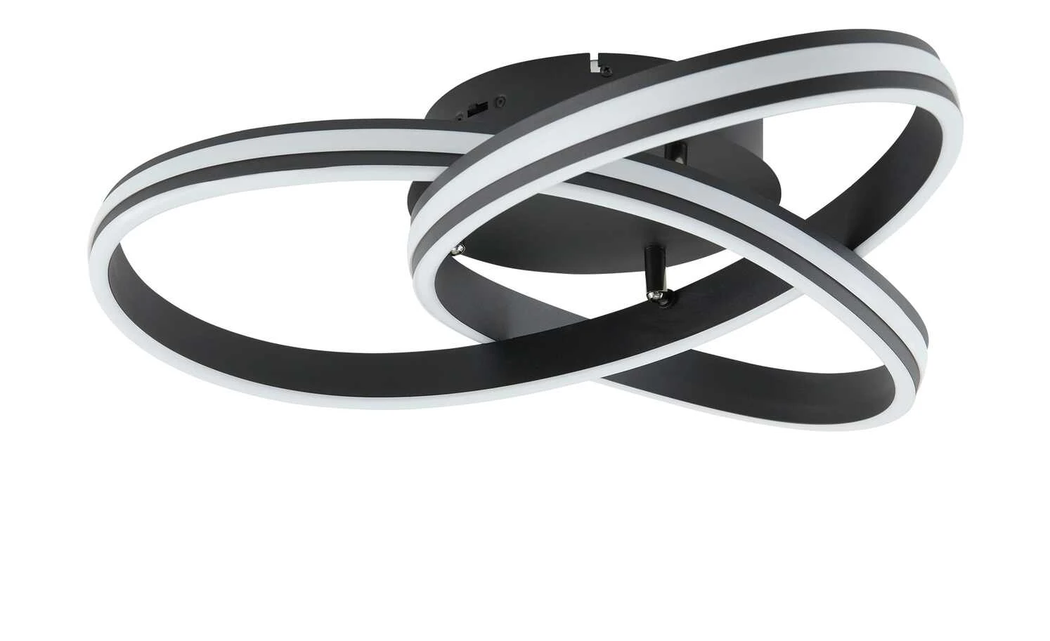 Trio LED-Deckenleuchte, schwarz, ´gedreht´ – Bild 3