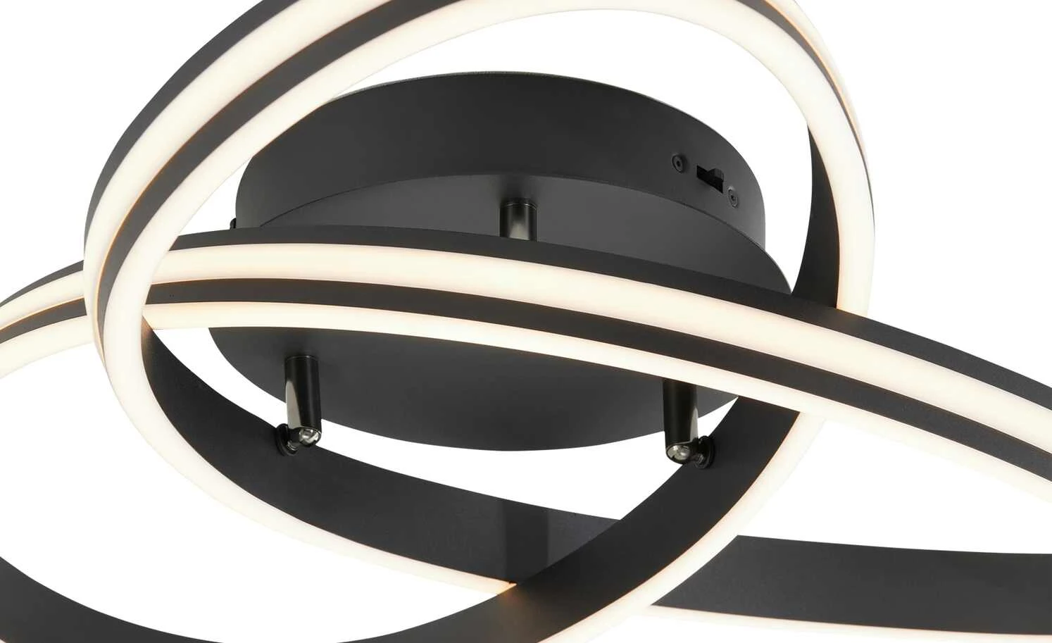 Trio LED-Deckenleuchte, schwarz, ´gedreht´ – Bild 7