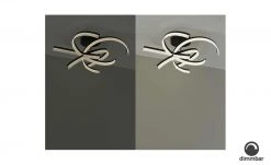 Fischer-Honsel LED-Deckenleuchte, sandschwarz mit Fernbedienung