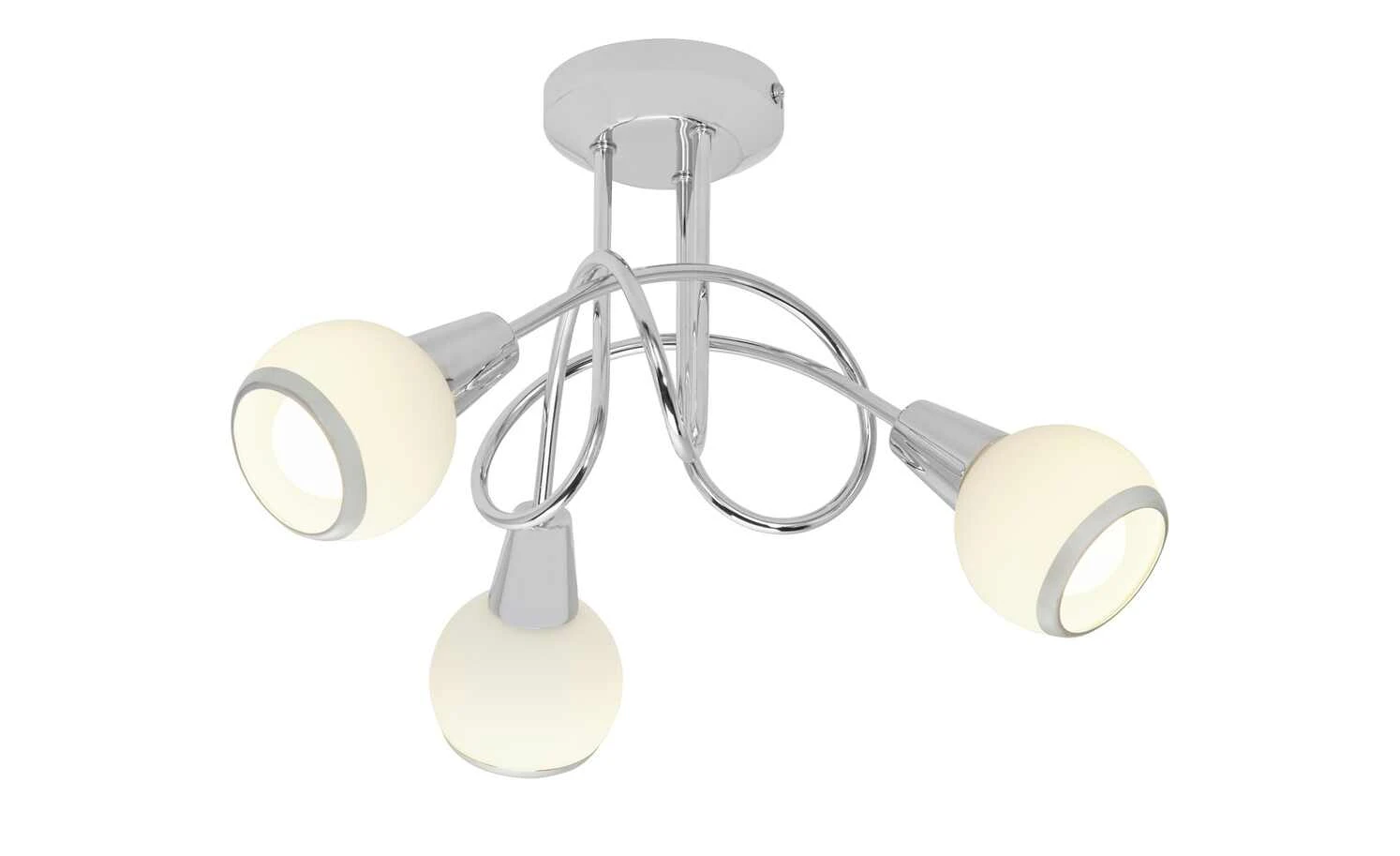 Deckenleuchte, 3-flammig, chrom `Knoten` – Bild 4