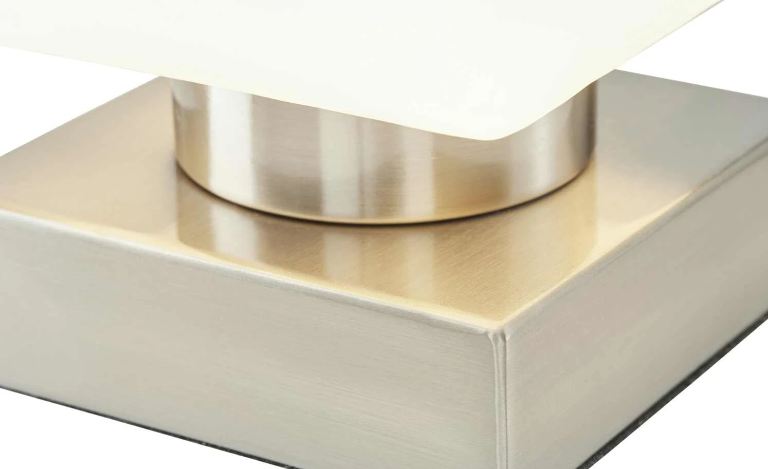 Tischleuchte, 1-flammig Nickel-matt `Kubus` – Bild 4