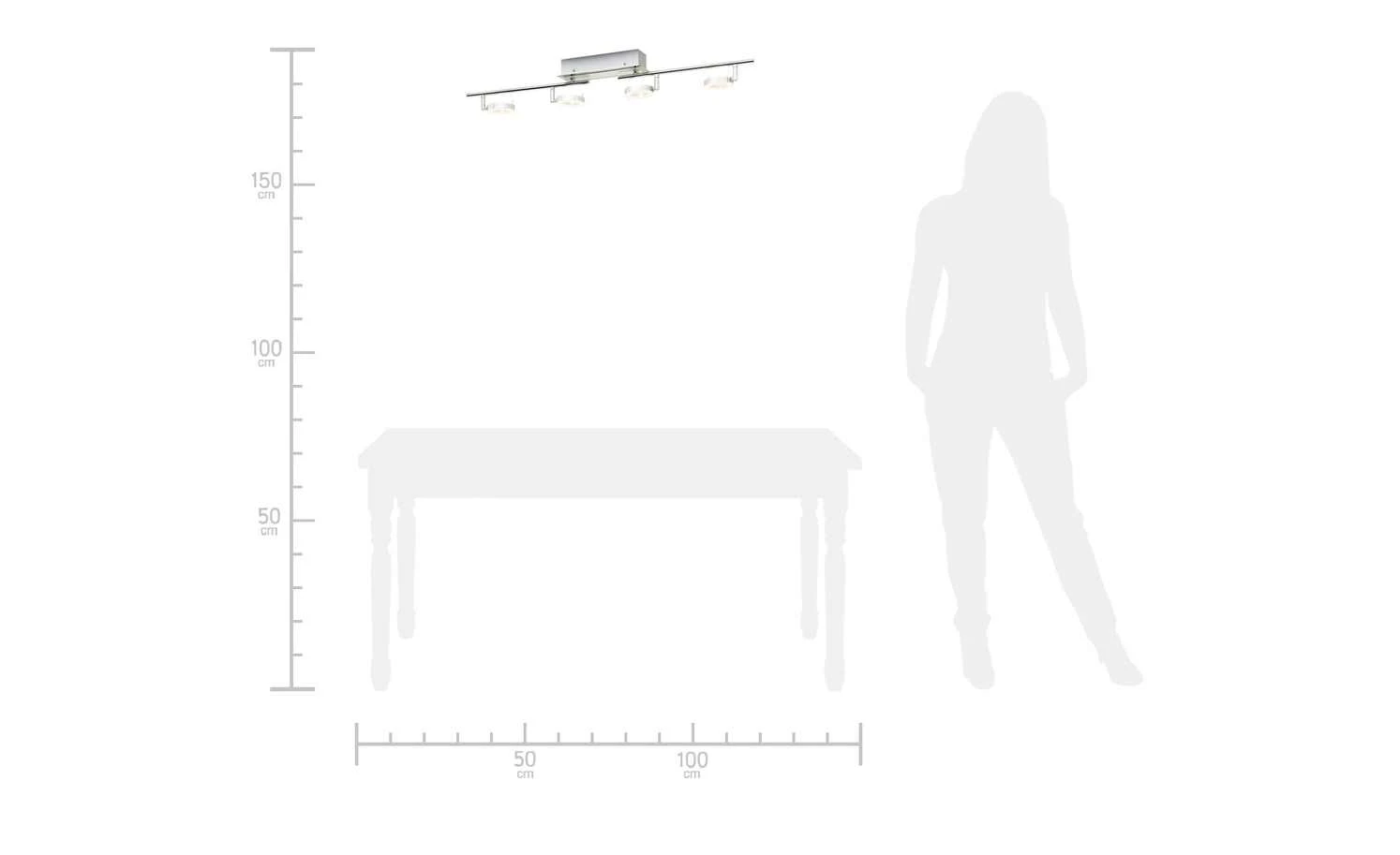 Paul Neuhaus LED-Deckenstrahler mit 4 ringförmigen Spots – Bild 4