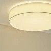 KHG LED-Deckenleuchte Stoffschirm, weiß