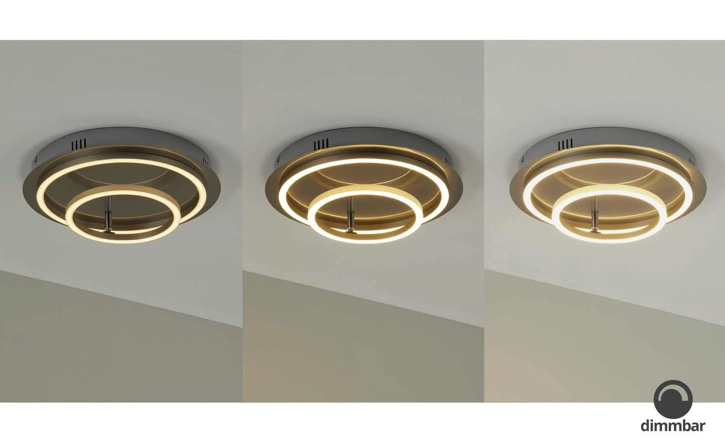 Meisterleuchten LED-Deckenleuchte, 2-flammig, chrom ´2 Ringe´ – Bild 5