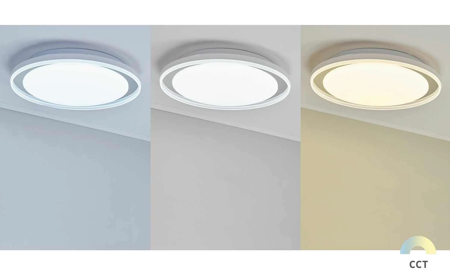 Paul Neuhaus LED-Bad-Deckenleuchte, weiß mit Fernbedienung – Bild 2